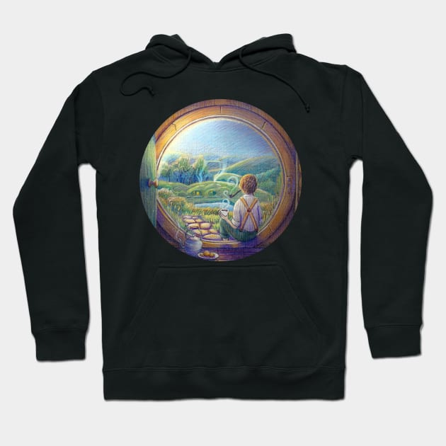 Tolkien Tea Time Hoodie by illustore